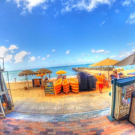 דירות הונולולו Waikiki Shore 515 Beachfront & Upgrade מראה חיצוני תמונה