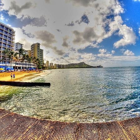 דירות הונולולו Waikiki Shore 515 Beachfront & Upgrade מראה חיצוני תמונה